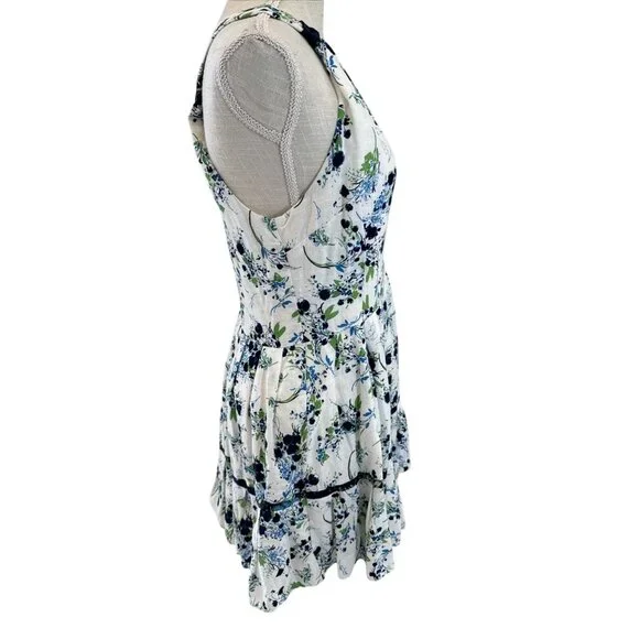 Free People One-Shoulder White Floral Dress XS - Picture 5 of 11